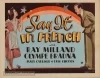 Say It in French (1938)