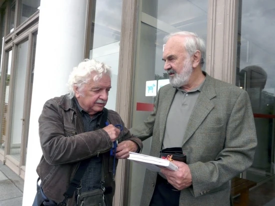 Ladislav Smoljak a Zdeněk Svěrák na Knižním veletrhu 16.5.2009