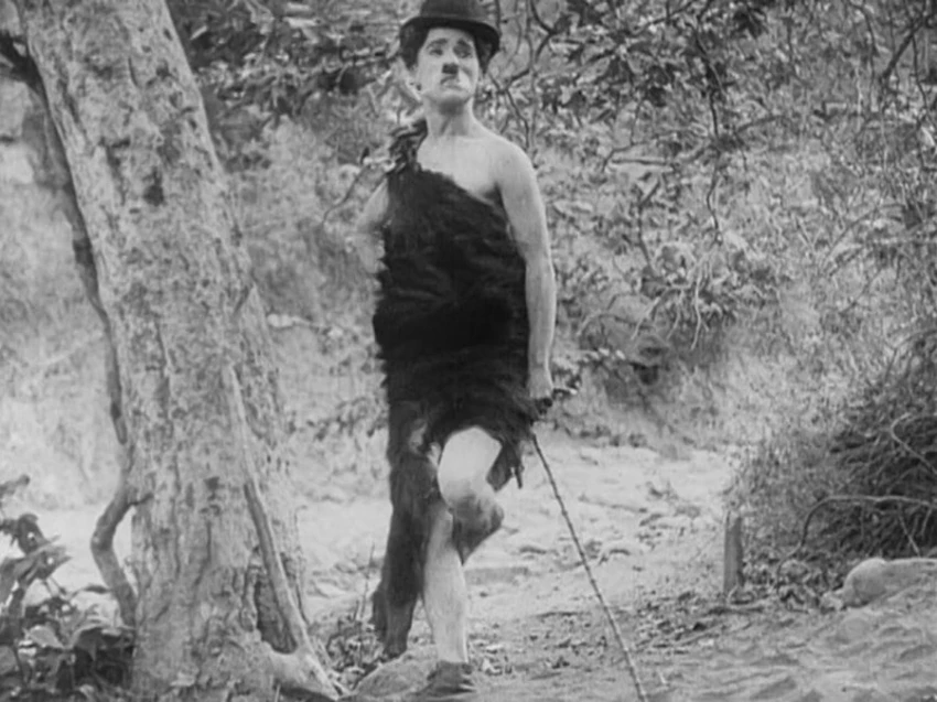 Chaplin v pravěku (1914)
