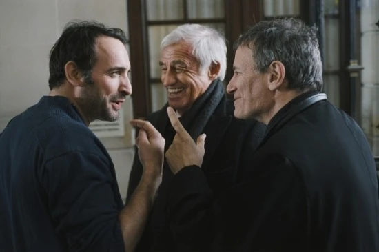 Jean Dujardin,  Jean-Paul Belmondo,  Francis Huster