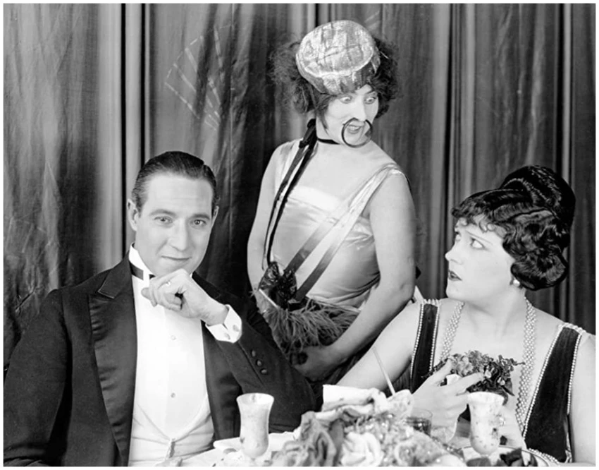 Elliott Dexter, Polly Moran, Gloria Swanson