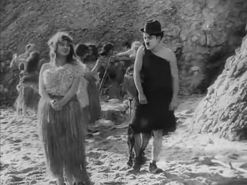 Chaplin v pravěku (1914)