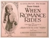 When Romance Rides (1922)