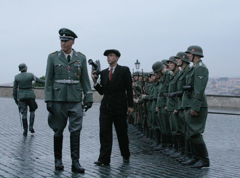 Natáčení na Pražském hradě - Heydrich s vojenskou četou: Detlef Bothe