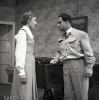 premiéra komedie Volá Vás Tajmýr v ND - Štefan Figura jako Andrej Nikolajovič a Oľga Budská jako Ľuba Popová / autor L. Roller / 8. 2.1949