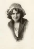 Florence Lawrence in Frank C. Bangs Studio portrait, c. 1908. Wisconsin Center for Film and Theater Research