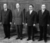 Ferenc Münnich, János Kádár, Gyula Kállai a Antal Apró