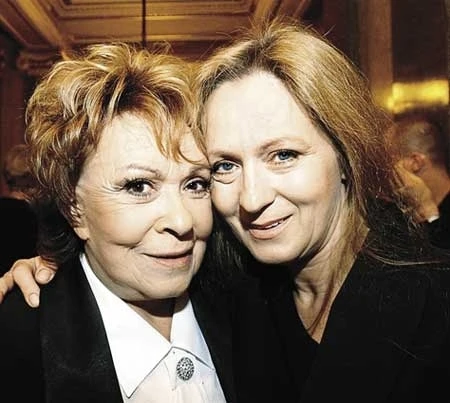s maminkou, Jiřinou Bohdalovou