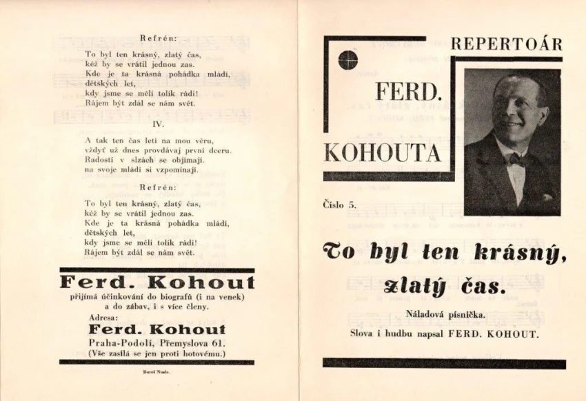 Ferdinand Kohout To byl ten krásný zlatý čas.