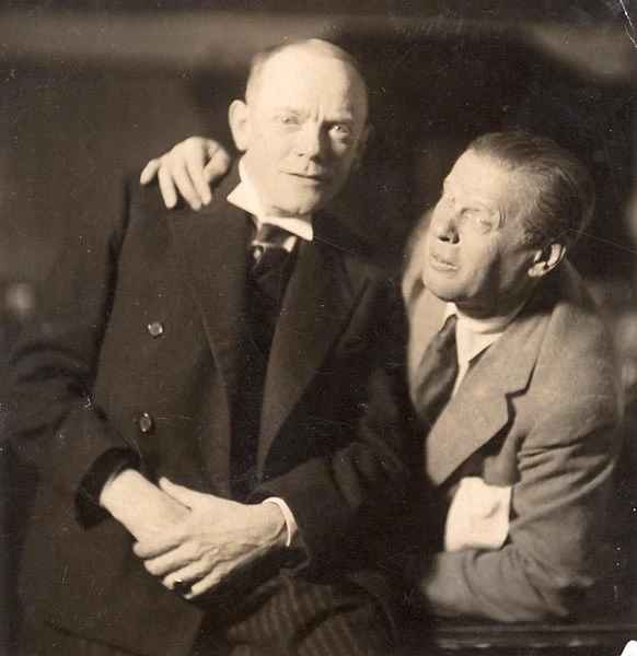 Karl Valentin a Max Reinhardt v Berlíně (1928 ?). © Karl Valentin Erben