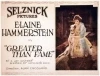 Greater Than Fame (1920)