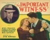 The Important Witness (1933)