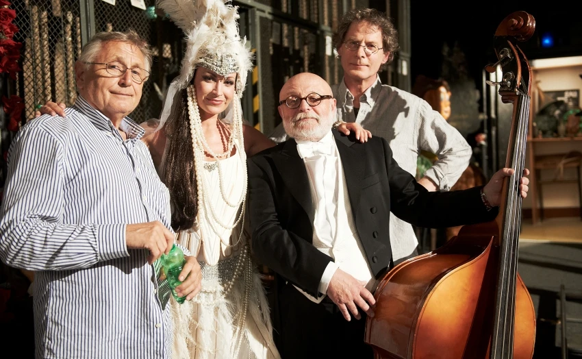 Jiří Menzel, Gabriela Partyšová,  Arnošt Goldflam, Jan Hartl