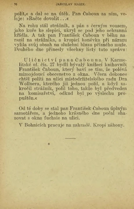 Zdroj: 1924 Jaroslav Hašek (Adolf Synek) - KNIHA Můj obchod se psy.