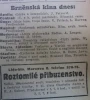 zdroj: Ústav filmu a audiovizuální kultury na Filozofické fakultě, Masarykova Univerzita, denní tisk z  13.03.1931