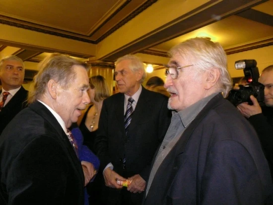 Václav Havel a Pavel Landovský na Českém lvu 2008