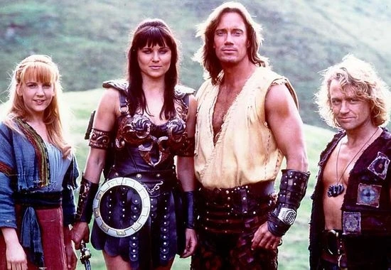  Renee O'Connor + Lucy Lawless +  Kevin Sorbo + Michael Hurst