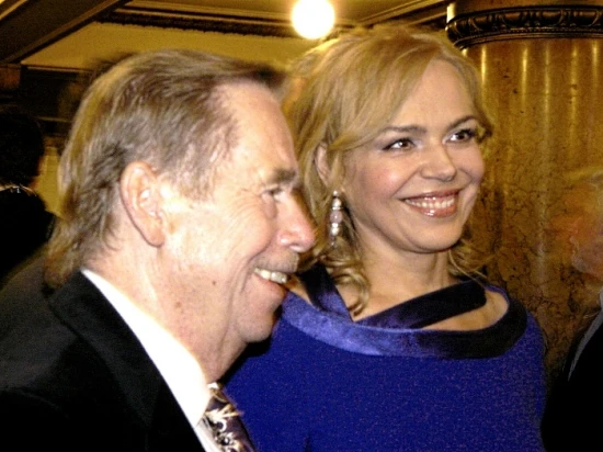Václav Havel se svou manželkou Dagmar - Český lev 2008