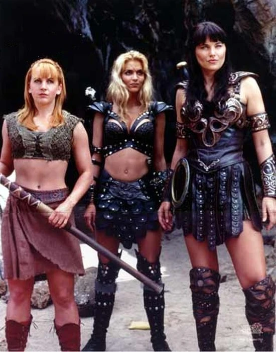 Renee O'Connor  + Hudson Leick + Lucy Lawless
