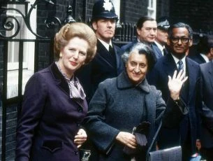 Margaret Thatcher a  Indira Gandhi