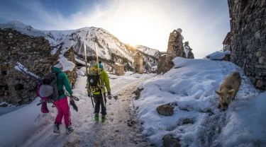 Lyžařské trasy ve Svanetii (2018)