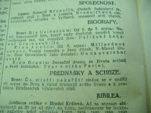 zdroj: Ústav filmu a audiovizuální kultury na Filozofické fakultě, Masarykova Univerzita, denní tisk z 05.08.1924