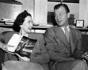 Teresa Wright Joseph Cotten z natáčení