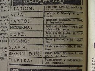 zdroj: Moravské slovo, 224, 11.10.1935 - Ústav filmu a audiovizuální kultury na Filozofické fakultě, Masarykova Univerzita, Brno