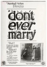 Don't Ever Marry (1920)