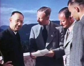 Heinrich Himmler,  Reinhard Heydrich, Karl Wolff na Obersalzbergu