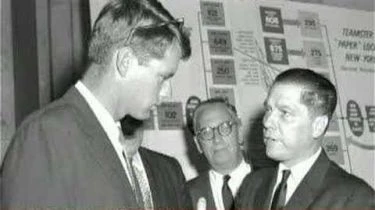 Robert F. Kennedy, neznámy a  Jimmy Hoffa