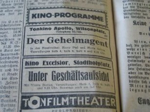 zdroj: Ústav filmu a audiovizuální kultury na Filozofické fakultě, Masarykova Univerzita, denní tisk z 6.5.1932