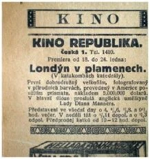 Londýn v plamenech (1922)