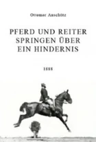 Pferd und Reiter Springen über ein Hindernis