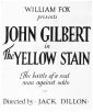 The Yellow Stain